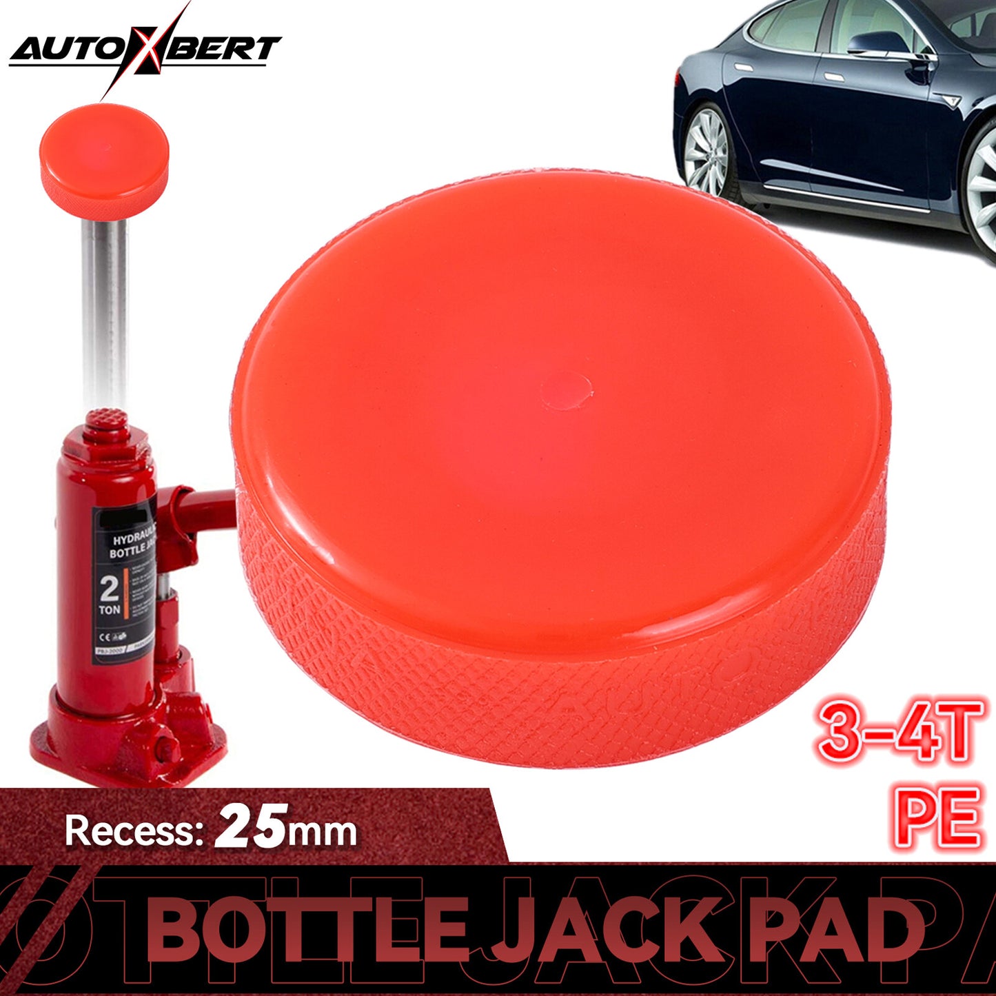 ya 1 6.30 Polyethylene Jack Pad Lift Car Damage Protection For Most 3 - 4 Ton Bottle Jacks