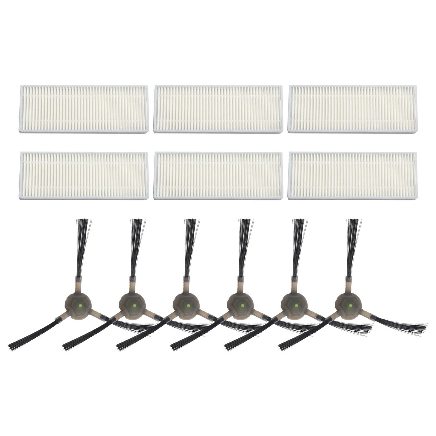 ya 25 Replaceable Filter and Side Brushes for EICOBOT R20 Robotic Vacuum Cleaner
