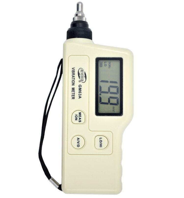 GM63A Handheld LED Digital Vibrometer Vibration Sensor Meter Tester Fault Tester