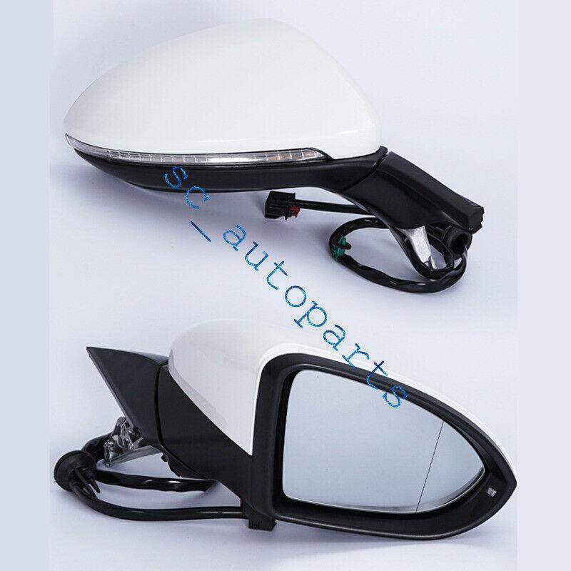 ya 1 8.5.3 Side Mirror 2015 - 2020 for VW for Golf 7 White Right Heated 6 Wire