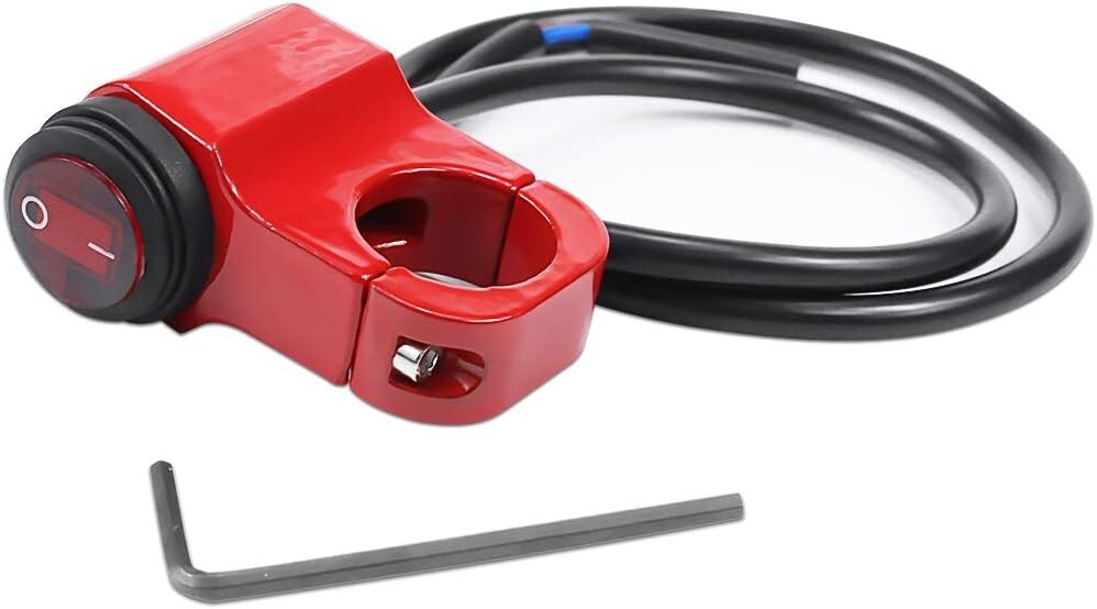 ya 1 7.4 Handlebar light Switch Waterproof Handlebar Headlight Switch 12V CNC Alu for Mini um