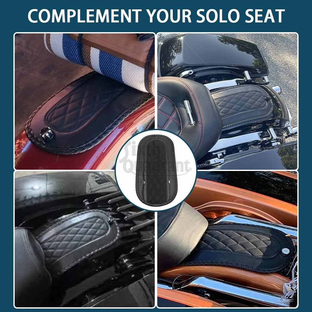 ya 5 8.7 Black Rear Fender Bib Solo for Seat Pad Cushion for Harley Electra Glide Road King