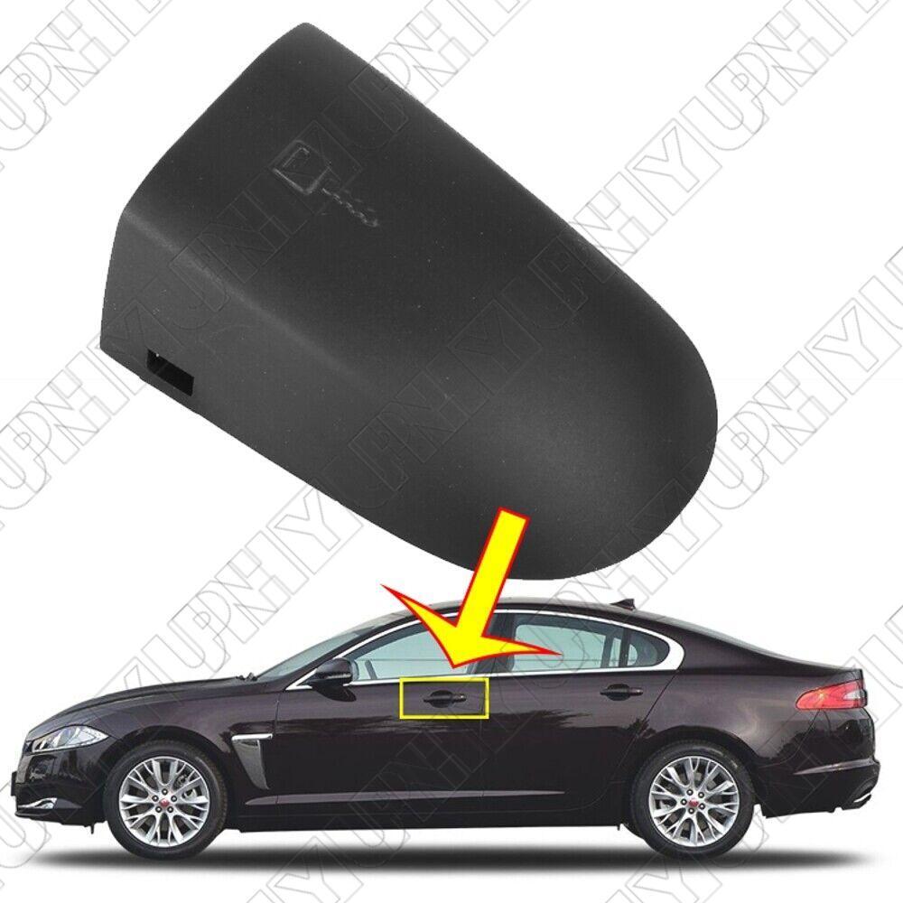 ya 13 5.27 for Jaguar 06-14 XK 09-15 for XF w/ Keyless Button Front Left Door Handle Cap Cover