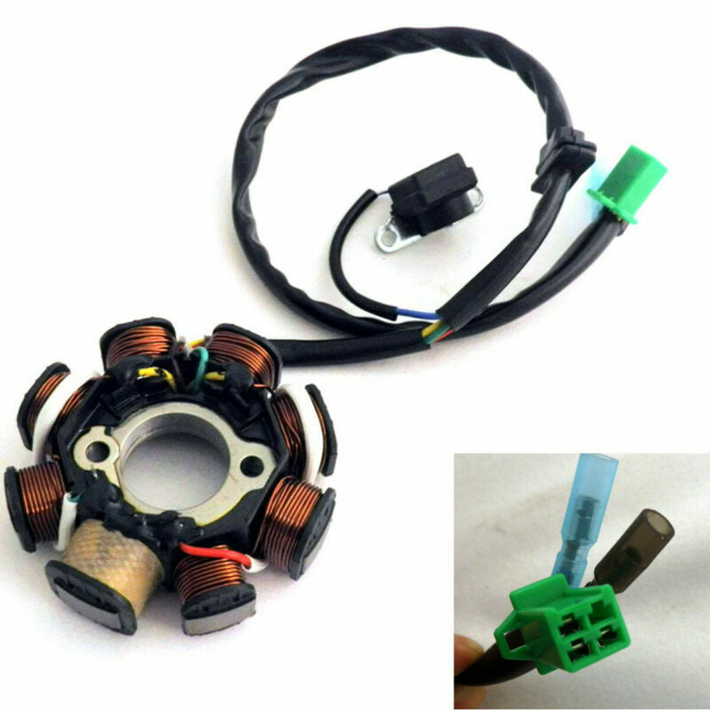 ya 3 6.23 DC Ignition Stator Magnetic Coil Generator 8 Rod for GY6 150cc 125cc Scooter ATV