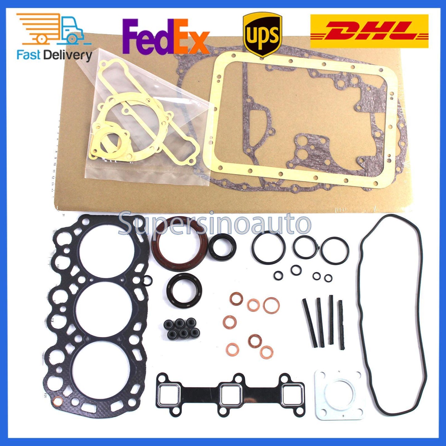ya 27 7.2 L3E Complete Cylinder Gasket Kit For Tractor Loader Truck for Mitsubishi Diesel
