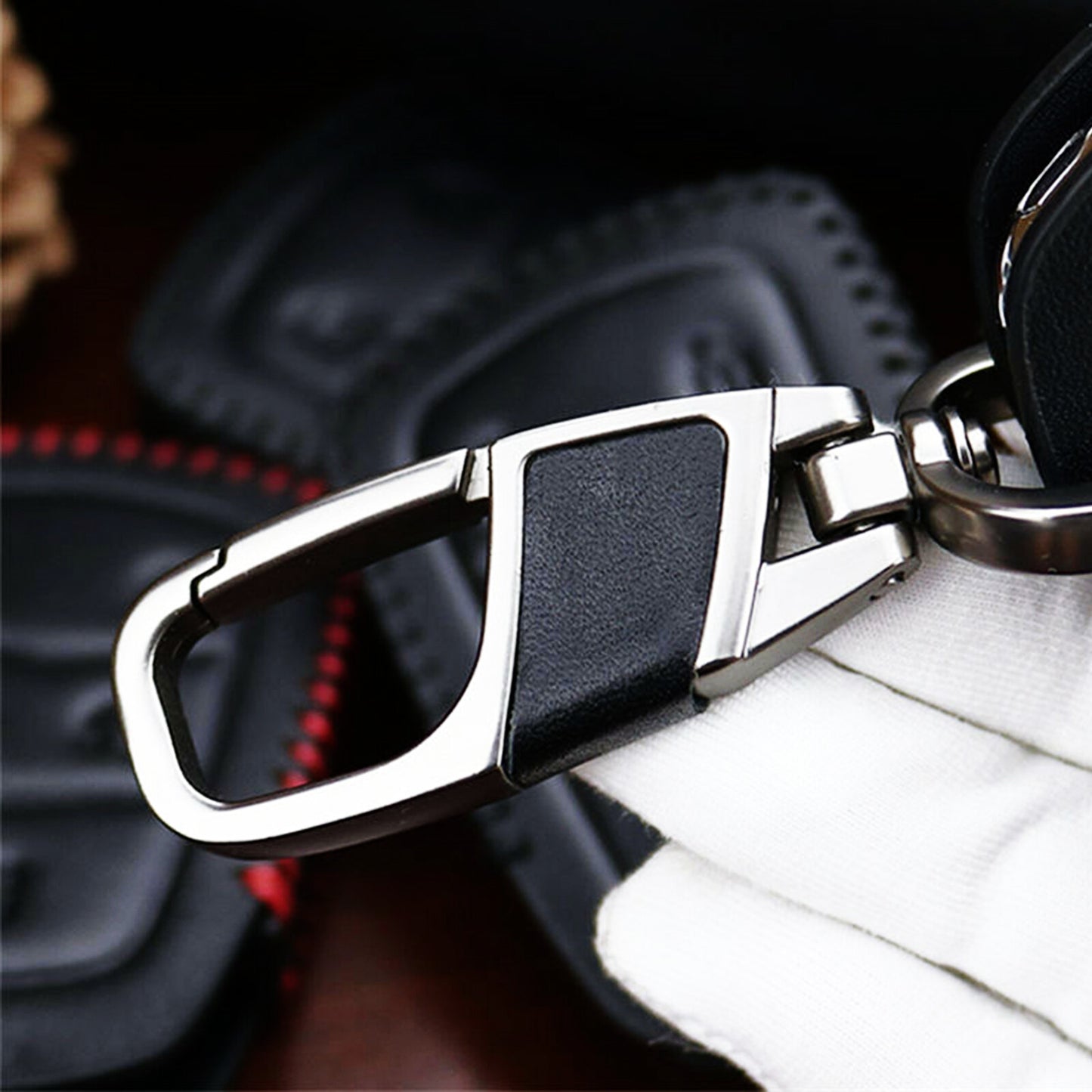 ya 5 8.7 Leather Remote Flip Key Fob Case Cover for Audi A1 A3 A4 A6 A7 A8 TT Q5 Q7 S3 S4