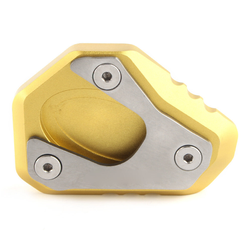 ya 4 6.17 Motorcycle Kickstand Side Stand Pad Extension for Kawasaki ZX-10R 2011-2023 GOLD