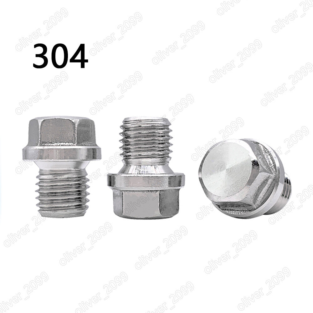 304 Heavy Duty Hexagon Head Screw Plugs with Shoulder and Parallel Screw Thread