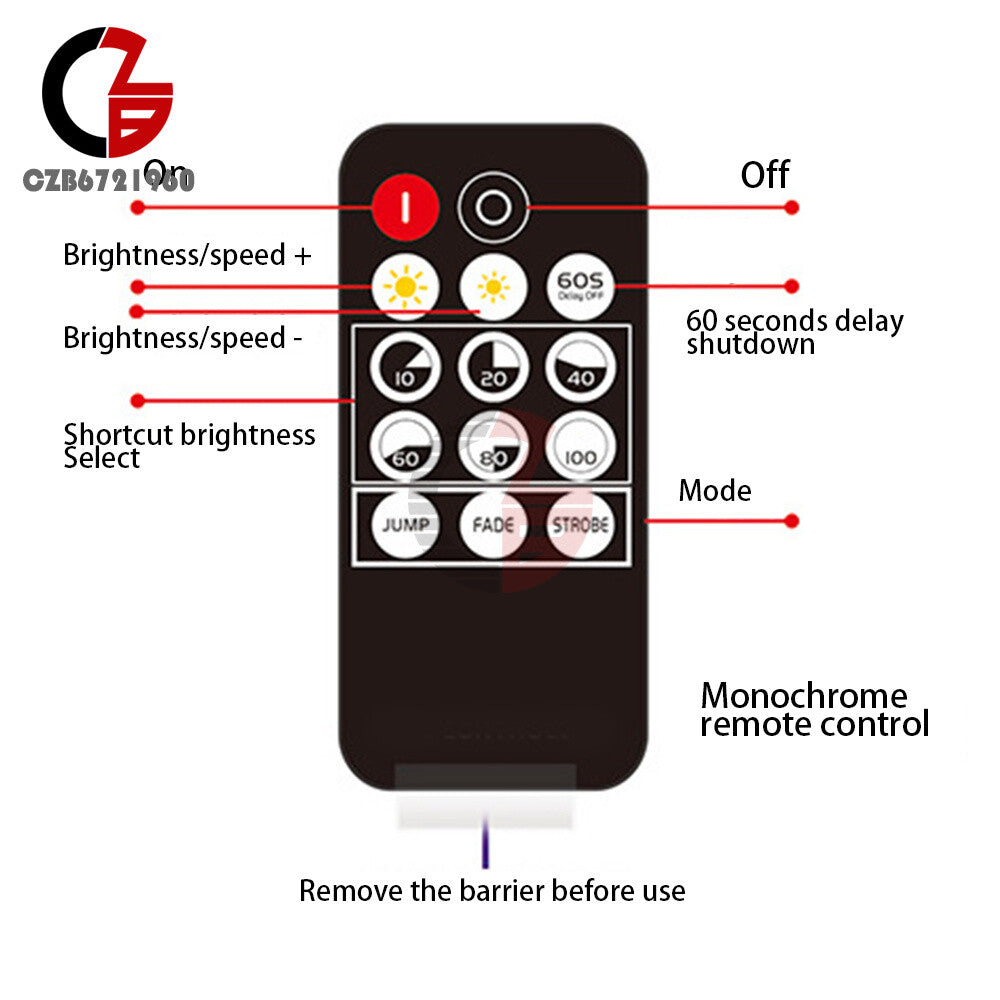 ya 14 6A LED Dimmer RF Wireless 14Key Remote Control LED Strip Light Controller