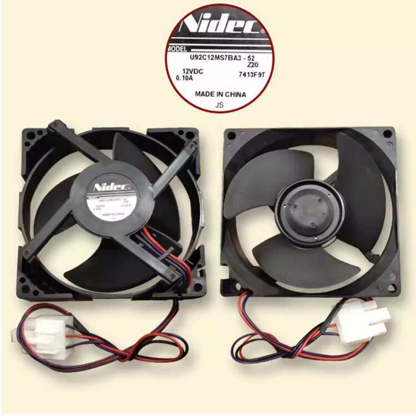 ya 26 For Reigerator Fan U92C12MS7BA3-52 Fan 9CM Reigeration Fan 1PC