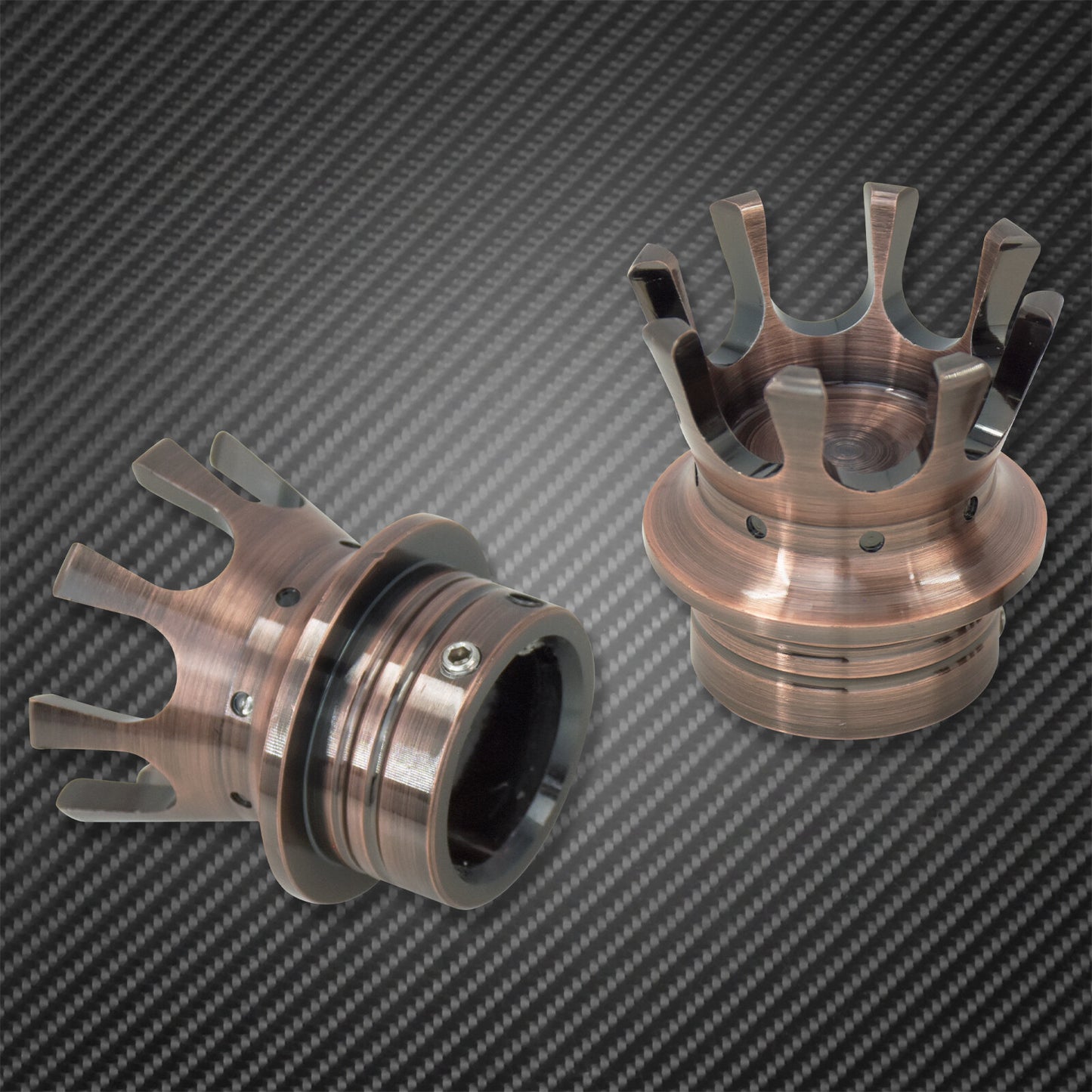 ya 7 6.11 Bronze 29MM Crown King Front Axle Nut Cover Fit for Harley Sportster XL Touring