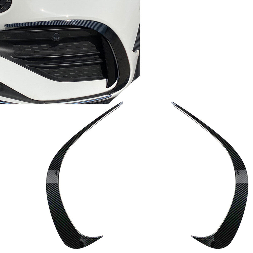 ya 3 6.25.3 for Mercedes-benz C-Class W206 Carbon Fiber Front Fog Light Splitter Spoiler