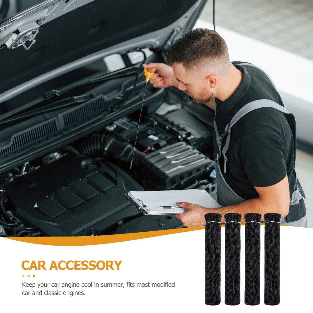 ya 5 8.7 8 Pcs Heat Insulation Tube Car Wire Cover Thermal Protection Insulator Sleeve