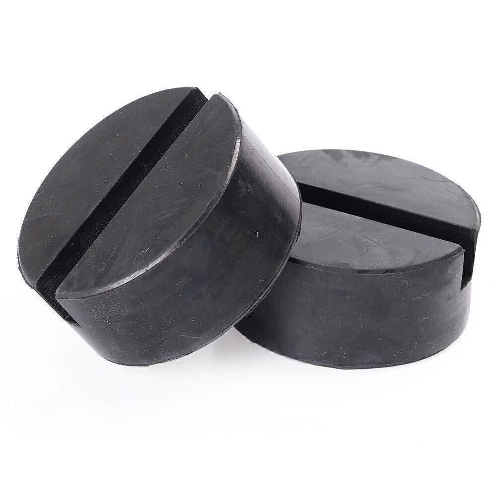 ya 1 6.30 2x Car Truck SUV Lifting Jack Rubber Pad Slotted Hydraulic Pad Black