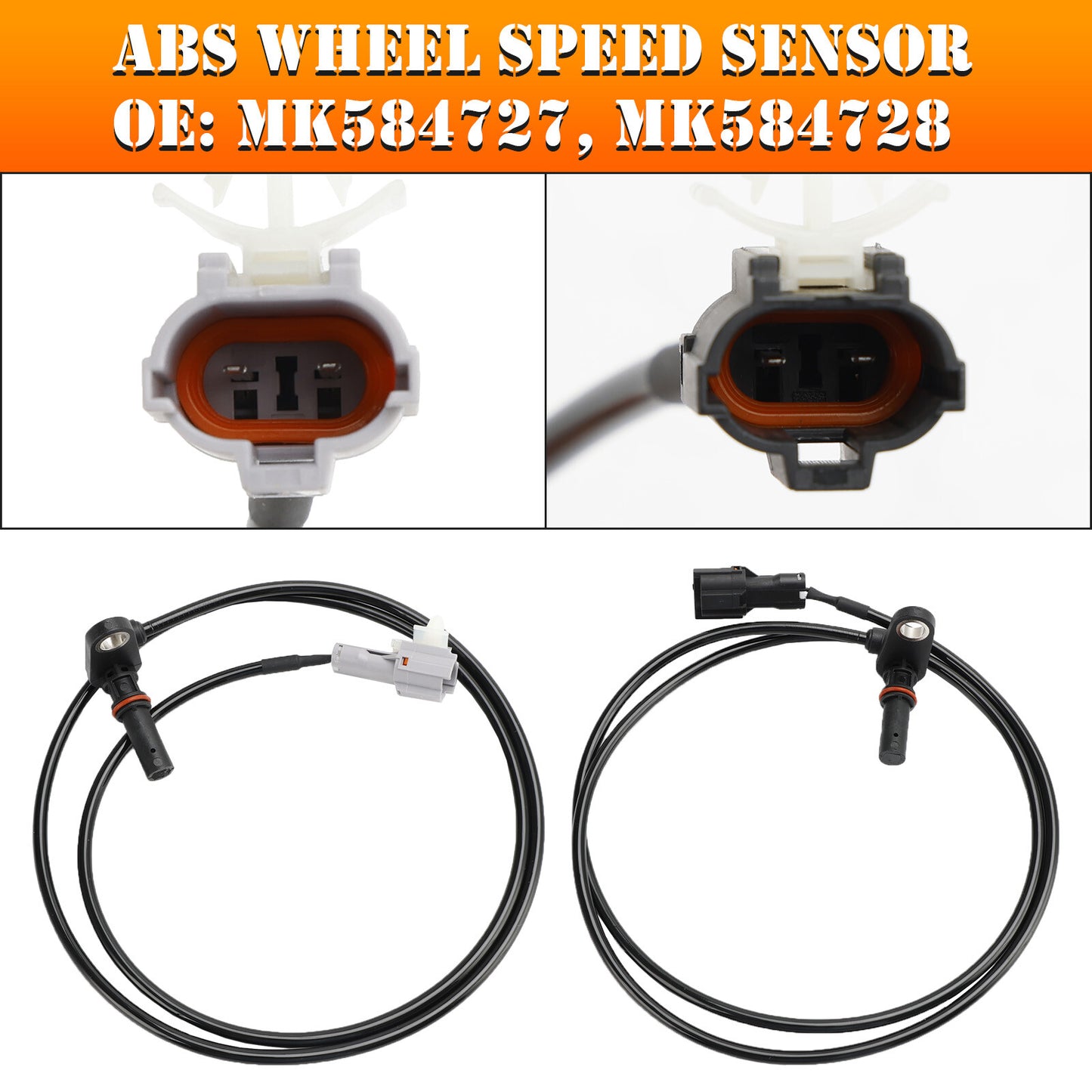 ya 1 8.5.1 2Pcs Front Left & Right ABS Wheel Speed Sensor For Fuso Canter 3.0 U1