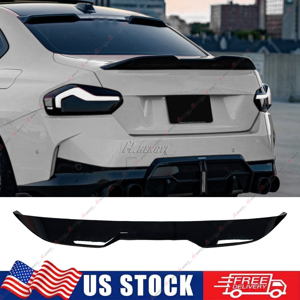 ya 3 6.25.3 For 2022-2025 for BMW G42 2 Series M240i G87 M2 MP Style Gloss Black Trunk Spoiler