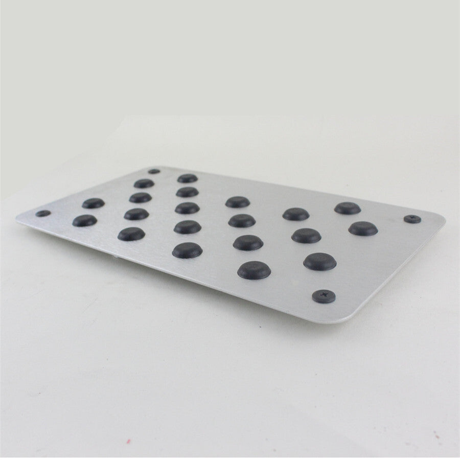ya 5 8.7 Alloy Car Anti Skid Floor Mat Carpet Rest Pedal Pad Cover Interior Accessories