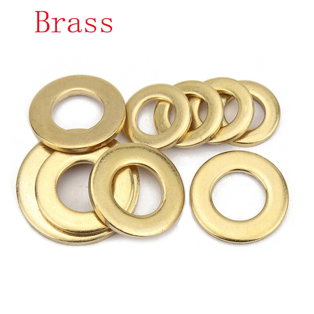 SOLID BRASS WASHERS FORM A THICK TO FIT BOLTS & SCREWS M2 M2.5 M3 M4 M5 M6 -24