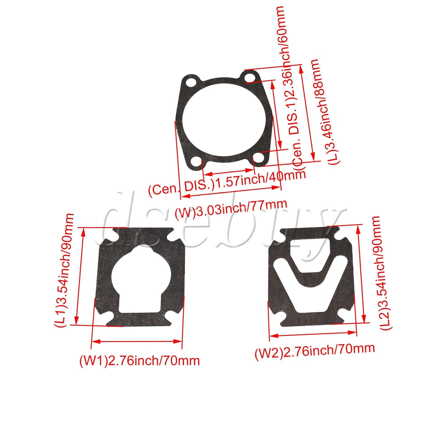 ya 14 51PCS Blcak Paper Pad Air Compressor Valve Repair Kit Parts Valve Plate