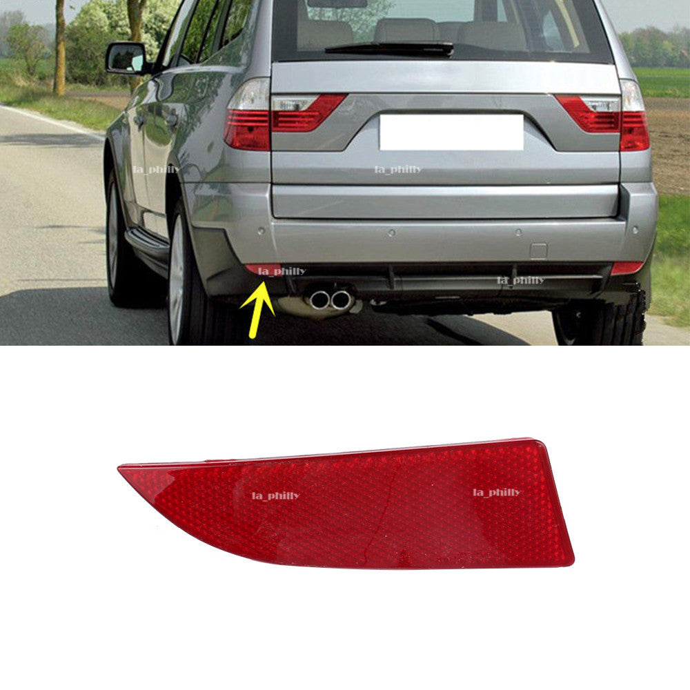 ya 3 6.25.3 Rear Bumper Cover Left Reflector Red NEW for BMW X3 2004-2010 63147162217