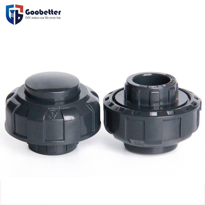 Black PVC/UPVC Blind Union Cap for Plumbing Systems 20mm 25mm 32mm 40mm - 63mm