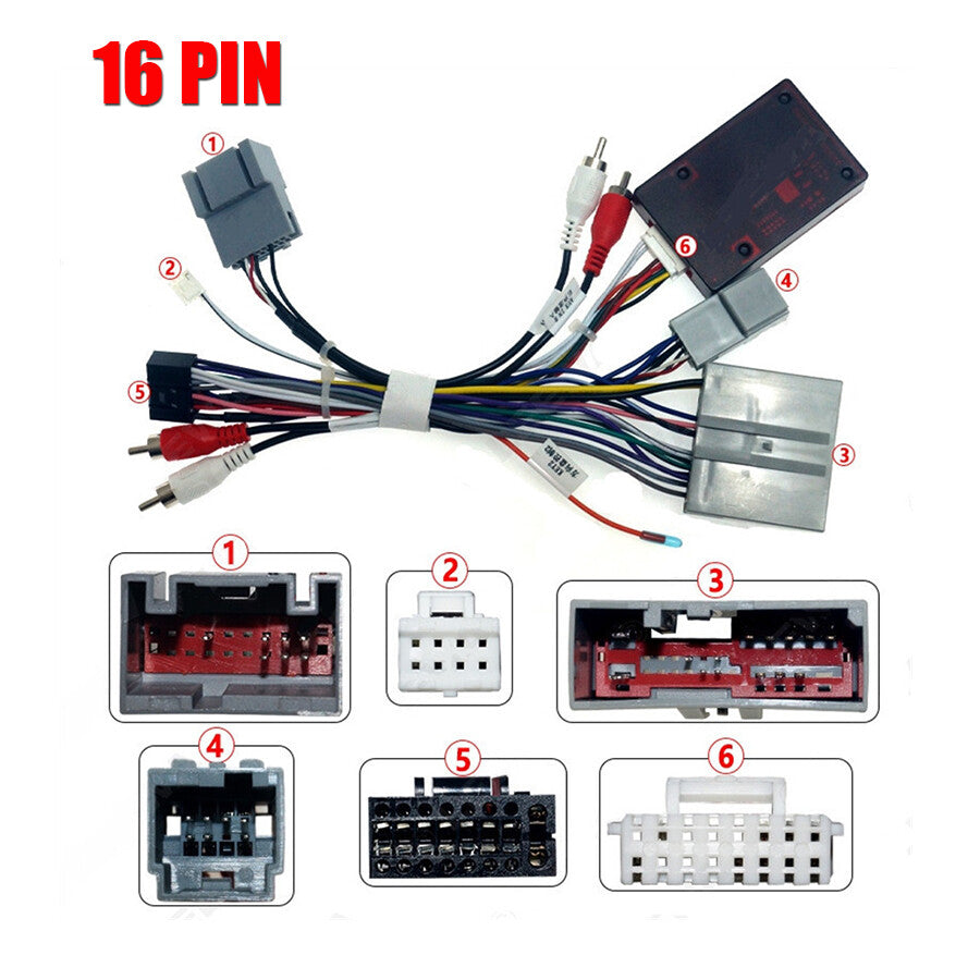 ya 2 6.26 Car 16pin Stereo Radio for Audi o Wiring Harness w/Canbus for Ford for Lincoln for Chevrolet