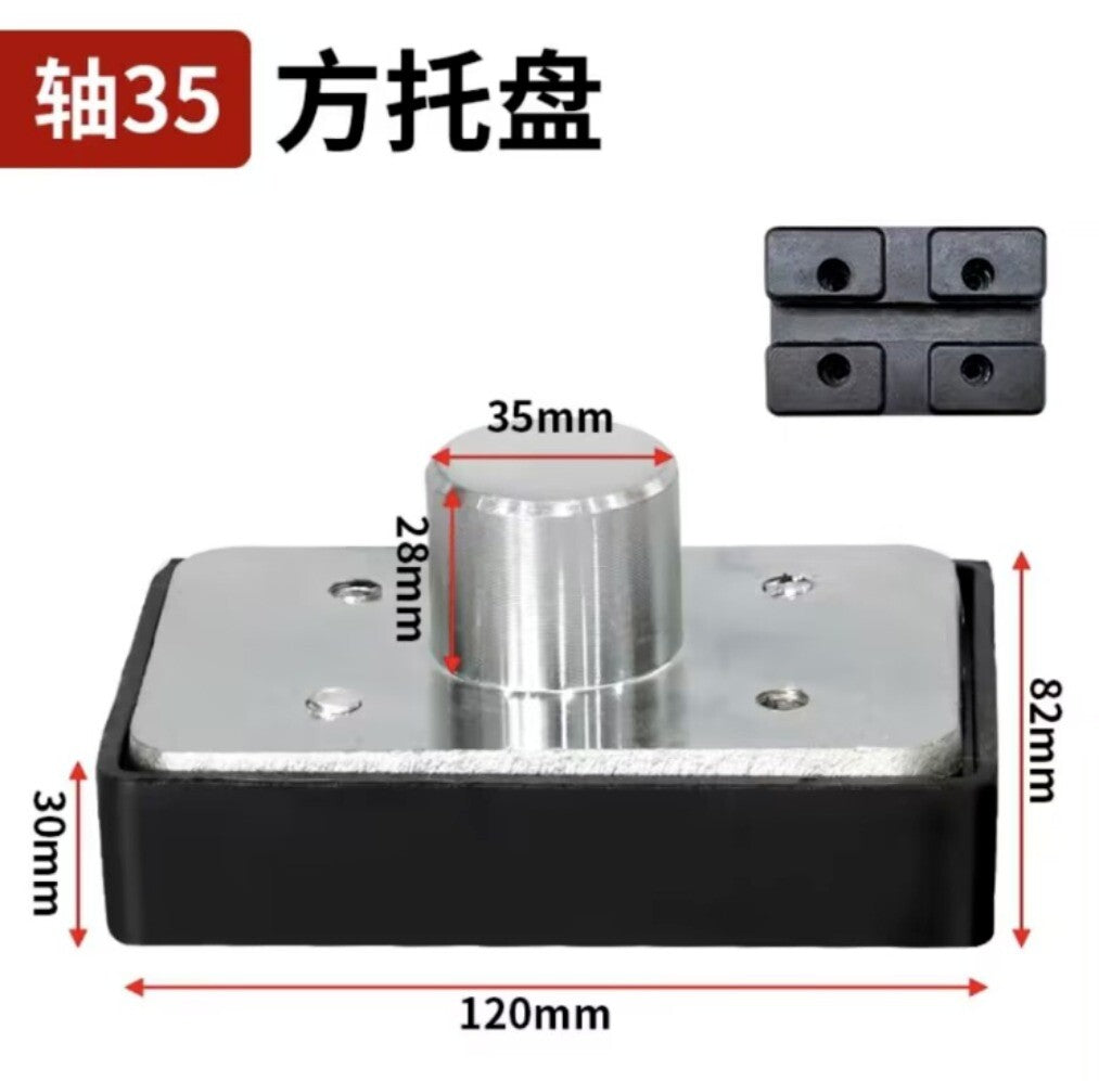 ya 5 8.7 4pc 35/38mm Car Lift Rectangular Rubber Tray Heightening Feet Pad