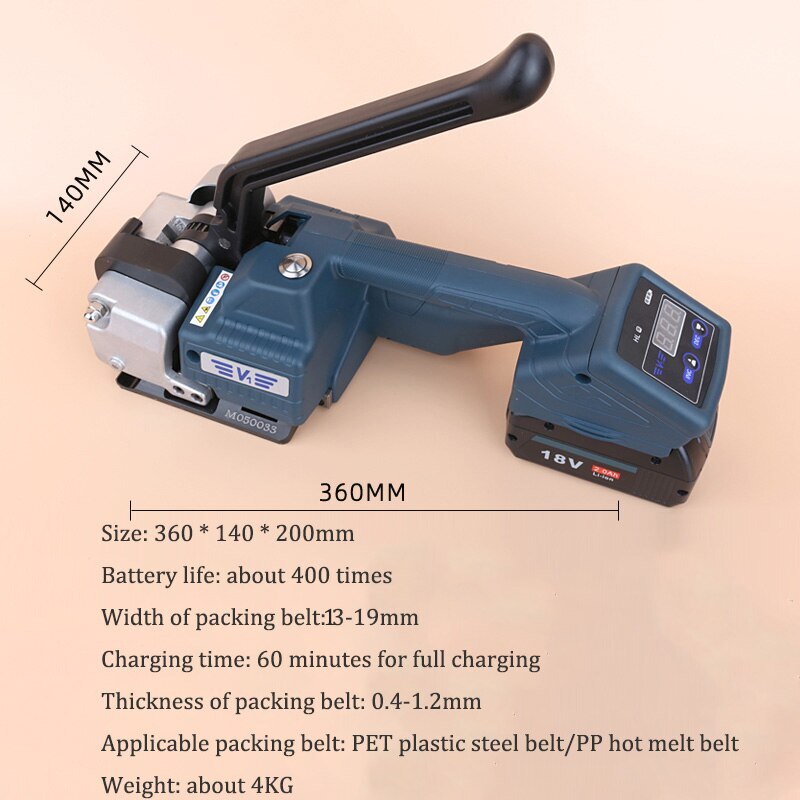 for Box Carton 13-19mm PP PET Band Belt Electric Strapping Machine Packing Tools