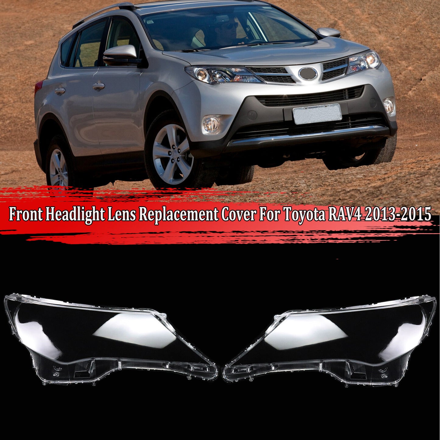ya 13 5.27.2 for Toyota RAV4 Front Headlight Lens Cover Headlamp Shell Replacement 2013-2015