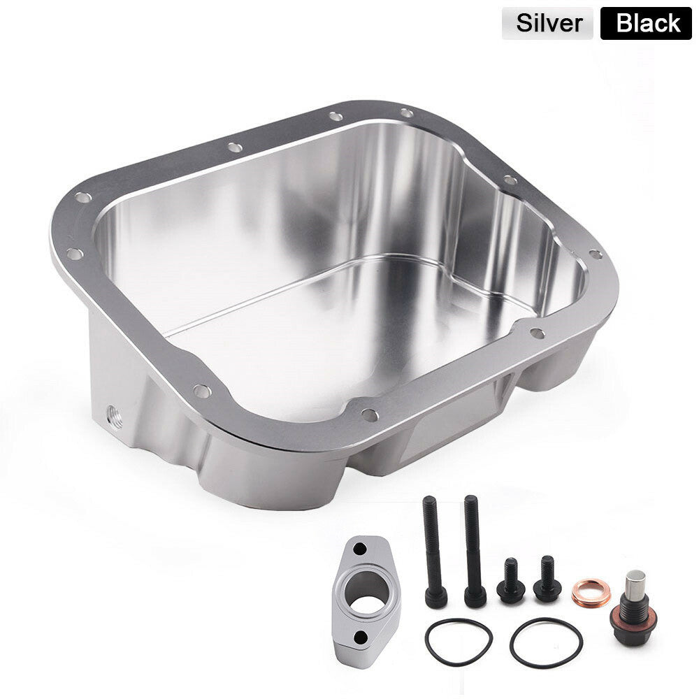 ya 12 5.21 Silver Engine Oil Sump Pan NEW PLM CNC for Nissan 2009-2019 VR38DETT GTR R35
