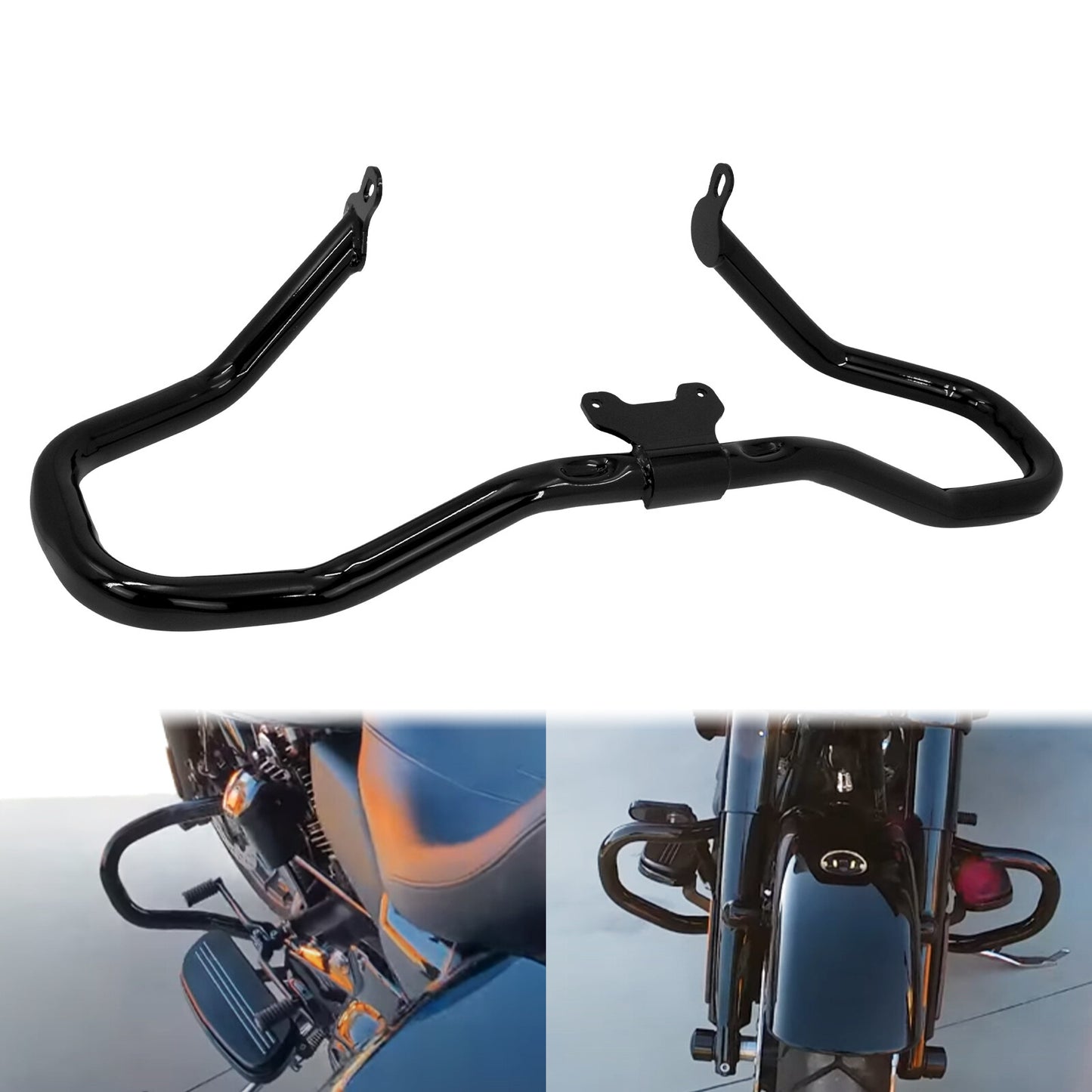 ya 27 7.20 Chopped Engine Guard Highway Crash Bar for Harley Road King Electra Glide 14-23