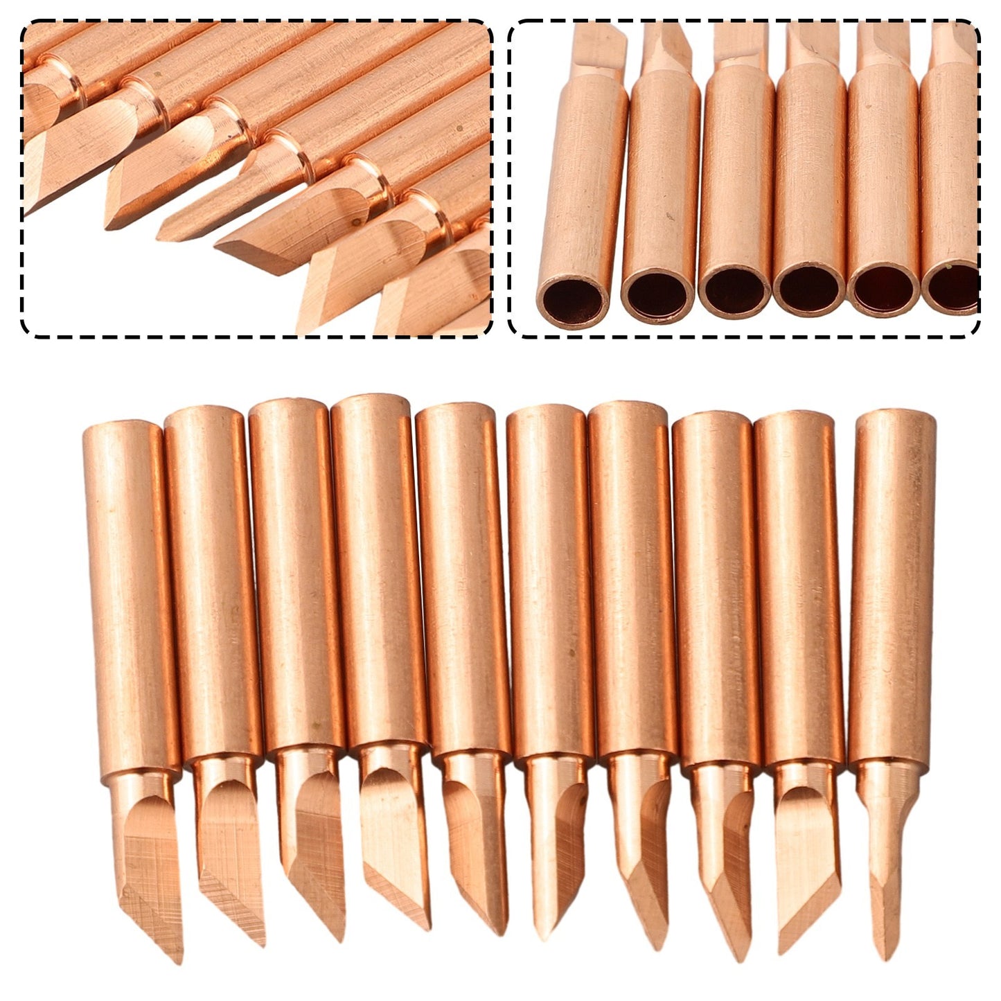 ya 28 Brand New Soldering Iron Tip Copper 200-480¡« 33mm For SOJ/PLCC/SOP Gold K