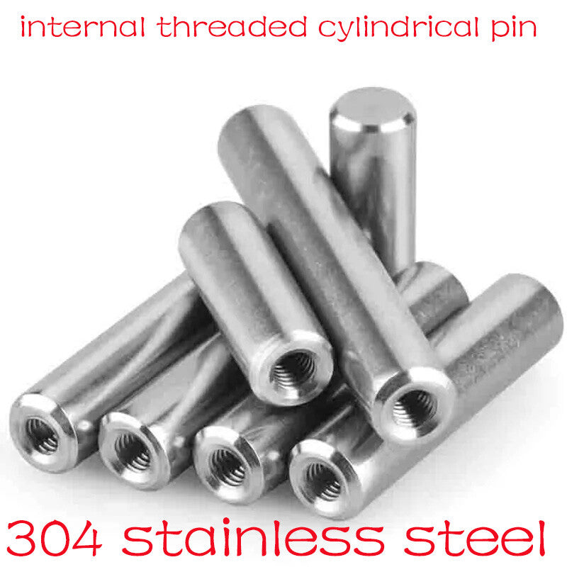 304 Stainless Steel All Thread Sleeve Stud Round Connector Tube Long Nuts M3-M6