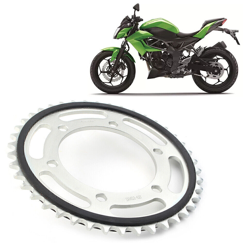 ya 2 6.26.2 Steel Rear 42T Motor Engine Chain Drive Sprocket Kit Fit for Kawasaki Z2502015-2016
