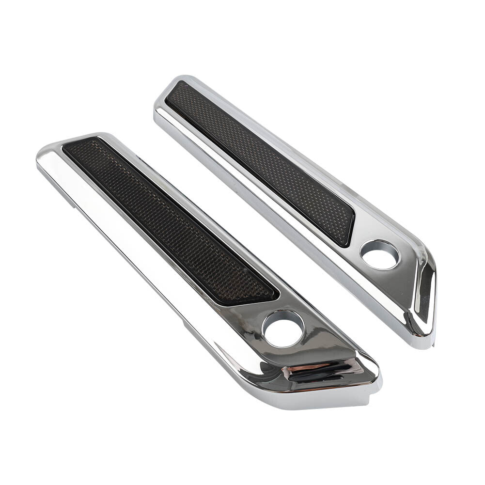 ya 12 5.21 for Harley Touring Electra Glide Road King Saddle Bag Hinge Latch Covers Chrome