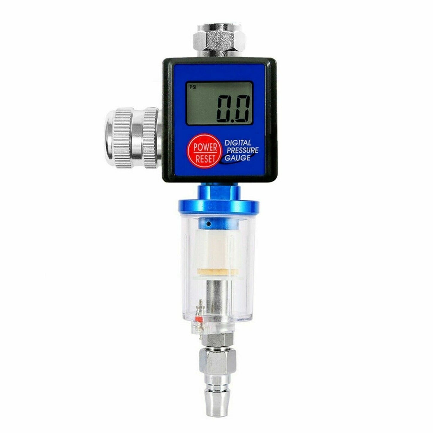 ya 1 7.7 Digital paint spray gun air pressure regulator meter drain filter tool USPE