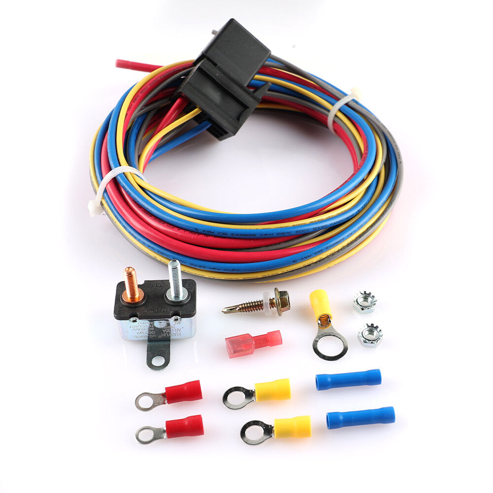 ya 27 7.2 Electric Fuel Pump Relay Wire Harness Kit Bypass 30 AMP For 12V System Universal