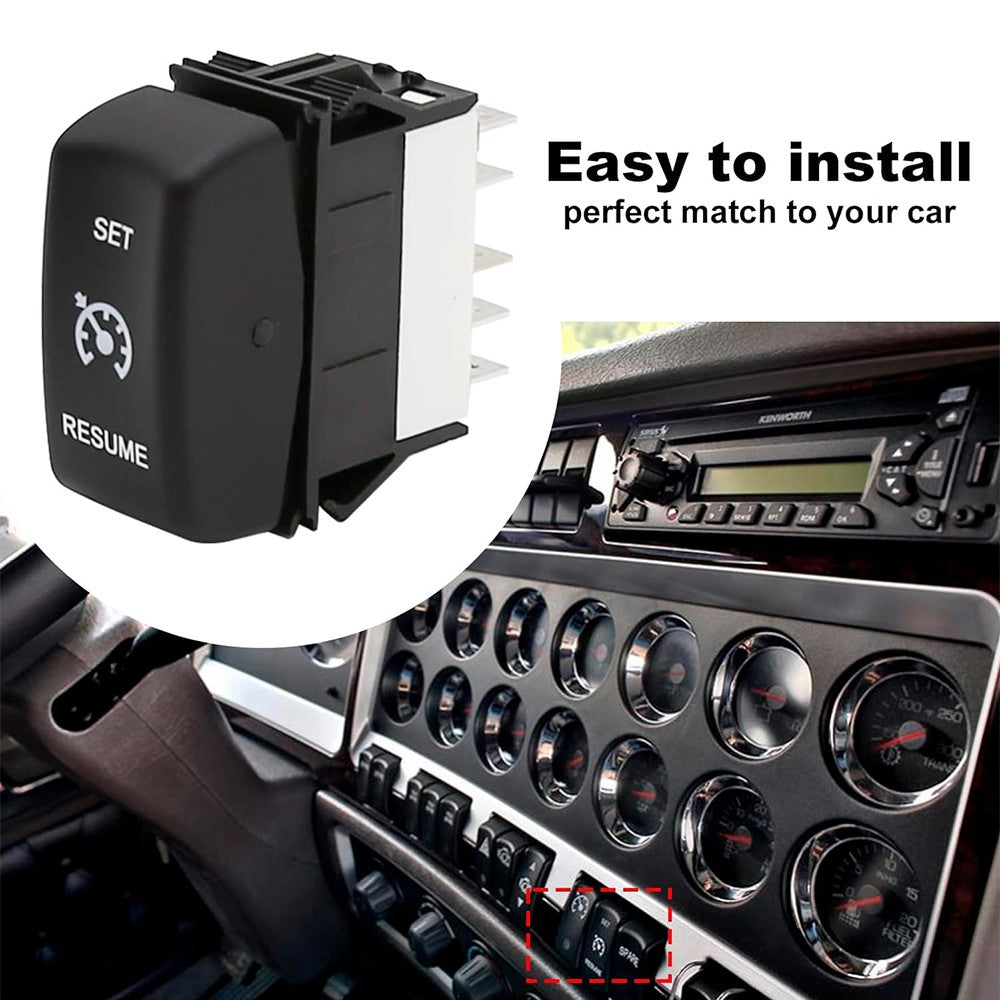 ya 4 6.21 New Cruise Control Rocker Switch Replacement for Peterbilt for Kenworth P27-1040-15