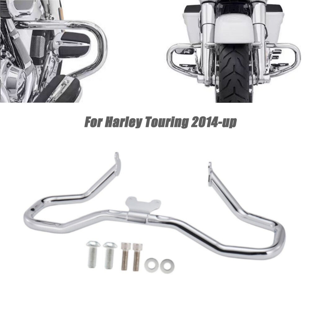 ya 27 7.20 Chrome Engine Guard Highway Crash Bar for Harley Touring Road King Electra Glide
