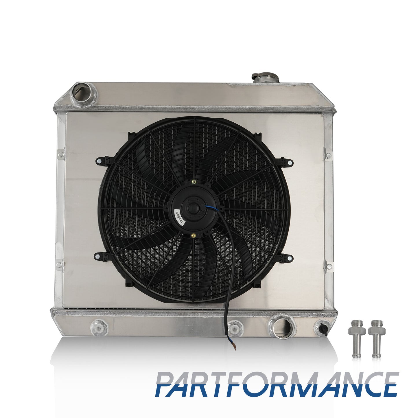 ya 27 7.20 4-Row Alu radiator shroud fan for 1963-1966 for Chevrolet C10 C20 C30 pickups by for Pontiac Olds