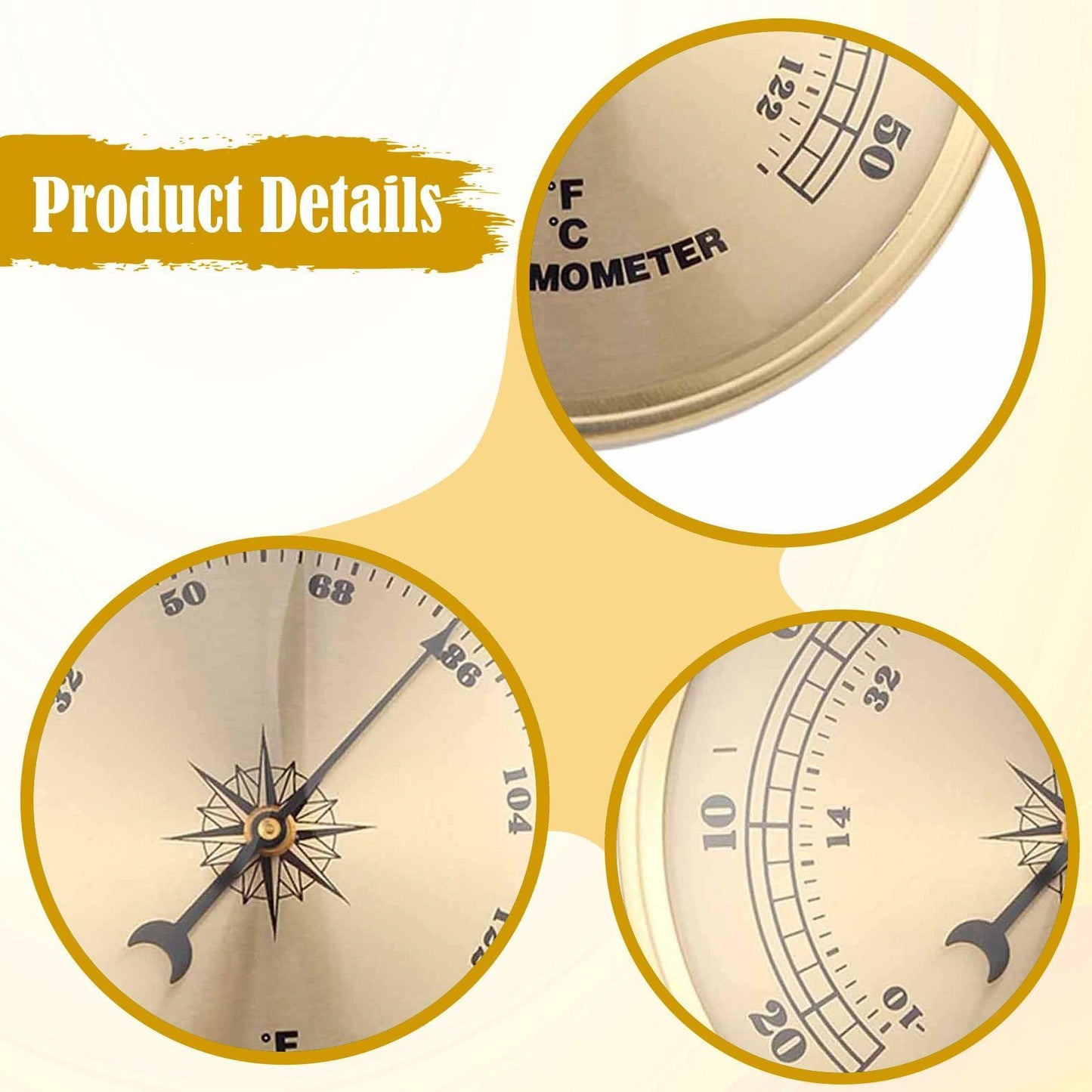ya 14 Indoor Outdoor Thermometer Temperature Measurement for Boating Home Outdoor