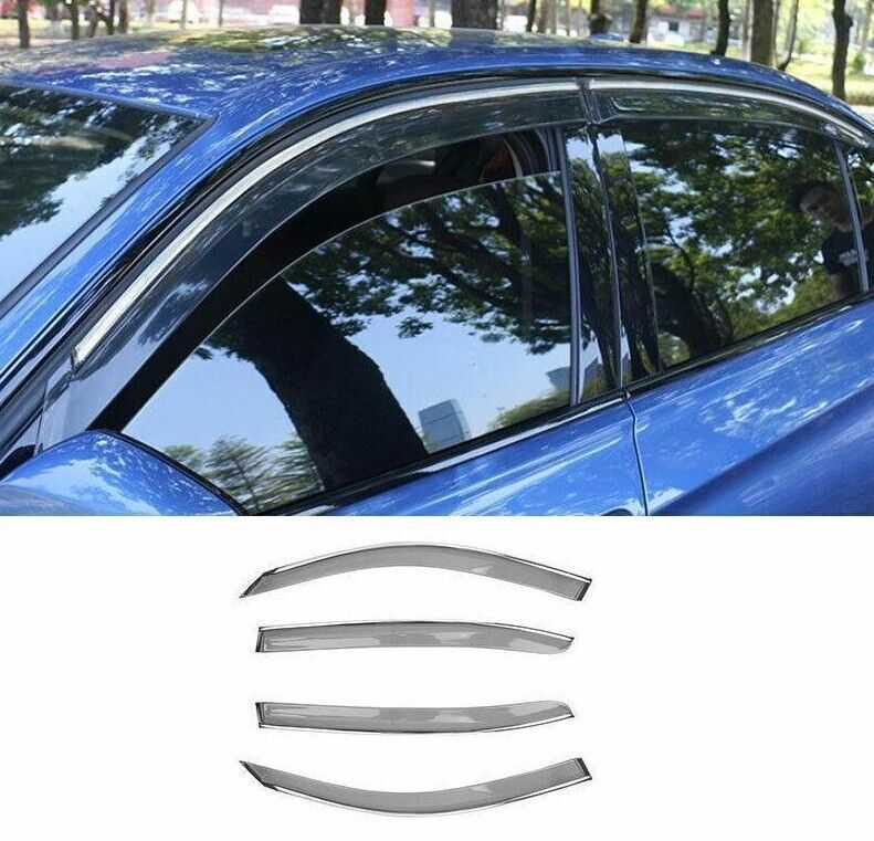 ya 4 6.17 for BMW 3 Series Sedan 2013-2018 Window Wind Visor Rain Guard Vent Deflectors 4x