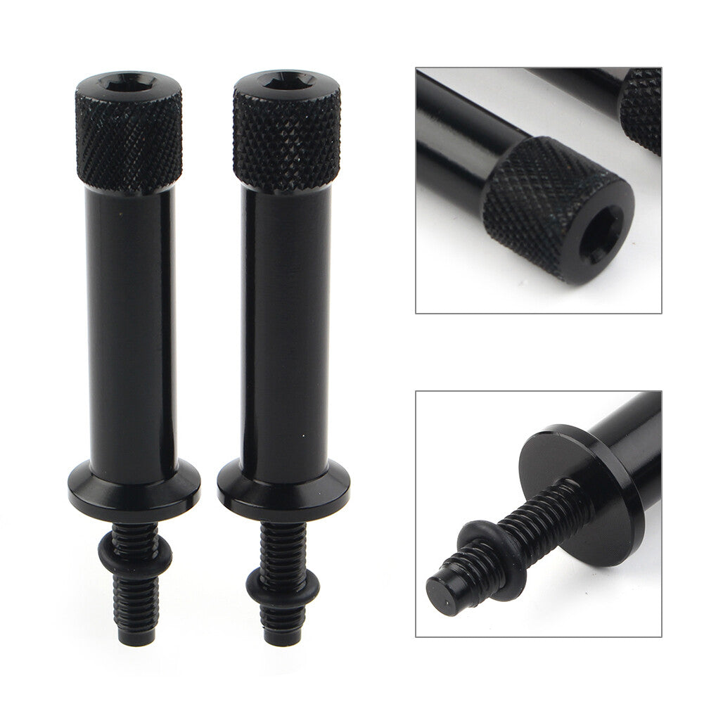 ya 3 6.23 2x Black for SEAT Bolts Long Tool Fit Sc for Ram bler 865 2006-15 Thruxton 865 04-15