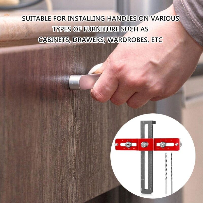 ya 17 Aluminum Drill Guide Sleeve Cabinet Hardware Jigs Drawer Pull Jigs Tool