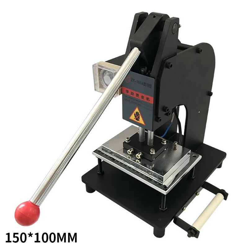 ya 26 7.28.3 Manual Hot Foil Stamping Machine Leather Logo Embossing Machine Bronzinga