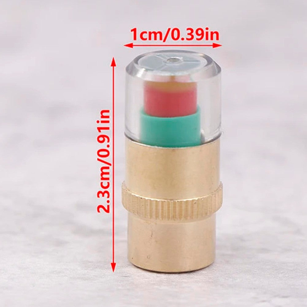 ya 14 Metal Valve Stem Cap Tire Pressure Gauge with Real Time Monitoring Feature