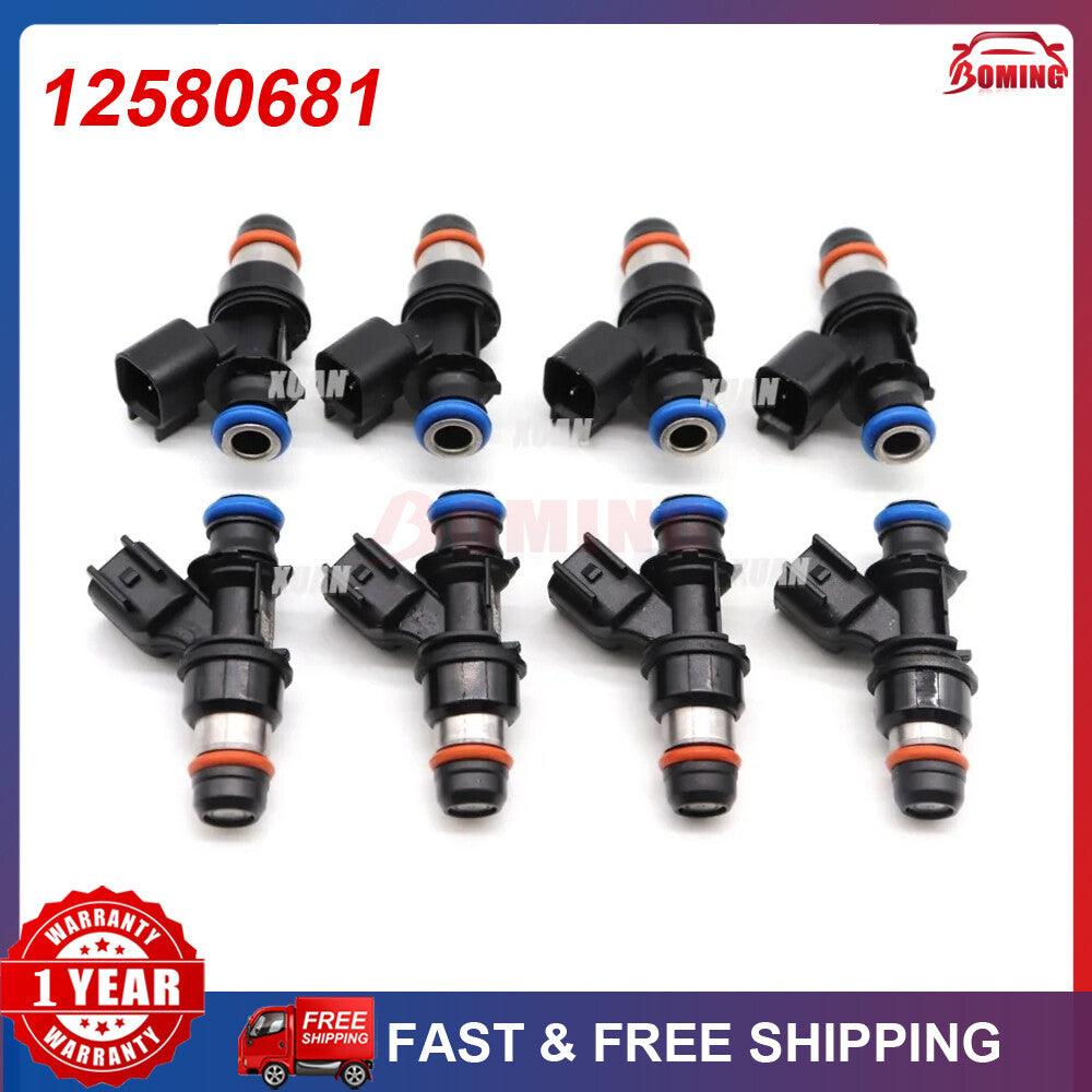 ya 1 7.2 for GMC Sierra 1500 2500 3500 Yukon XL 1500 New Fuel Injector 12580681 8PCS