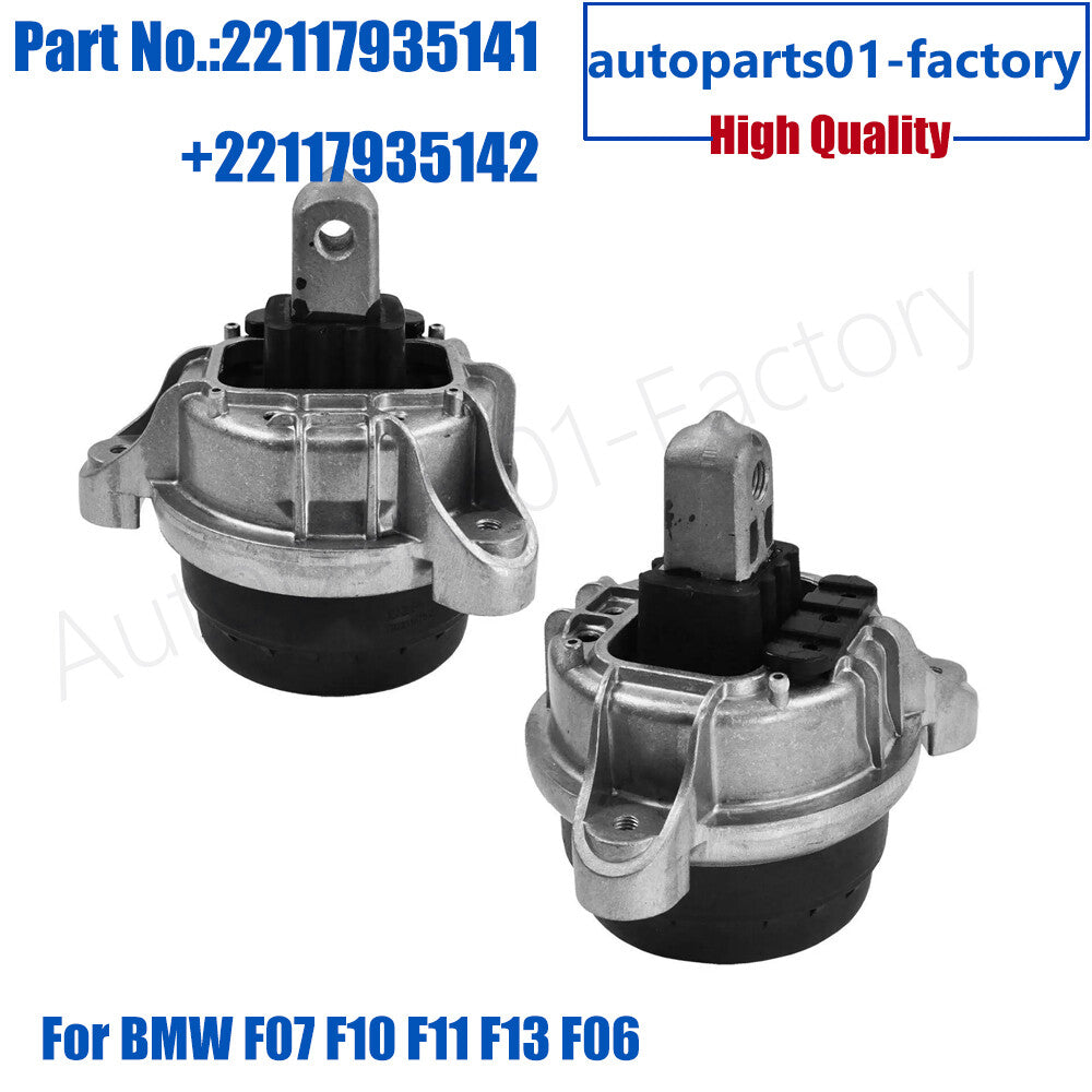 ya 5 6.16.2 1Pair Front Left+Right Engine Mount Mounting Fit for BMW F07 F10 F11 F13 F06
