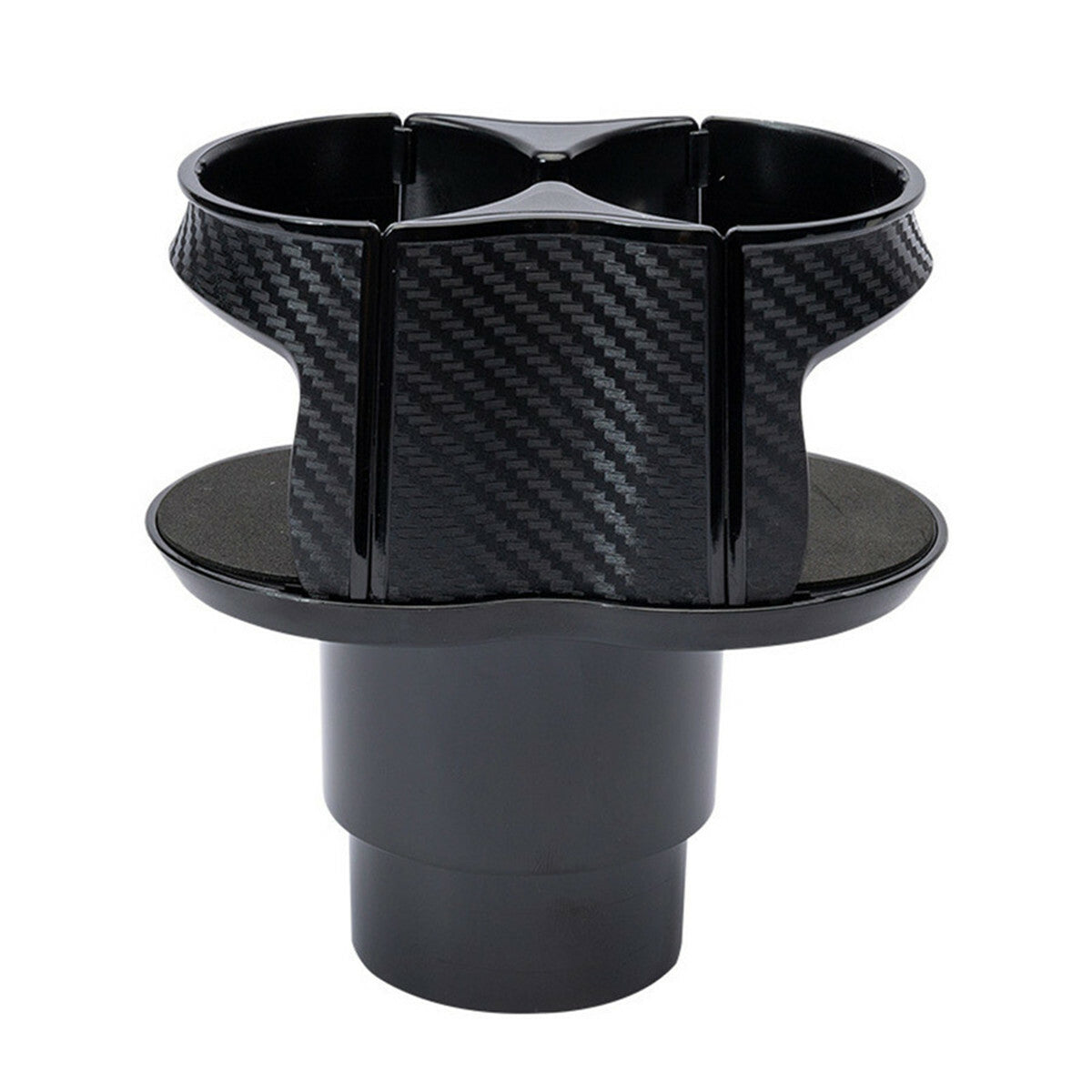 ya 4 6.21 Car Cup Holder Center Console Dual Water Bottle Drink Holder Carbon Fiber Look