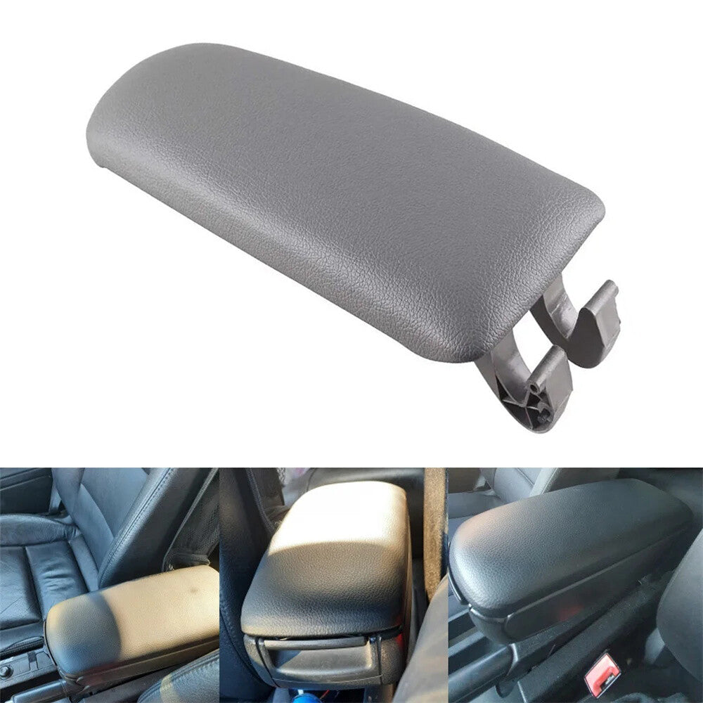ya 2 6.26 For 2002-2008 for Audi A4 B6 B7 Armrest Center Box Console Lid Cover Grey Leather